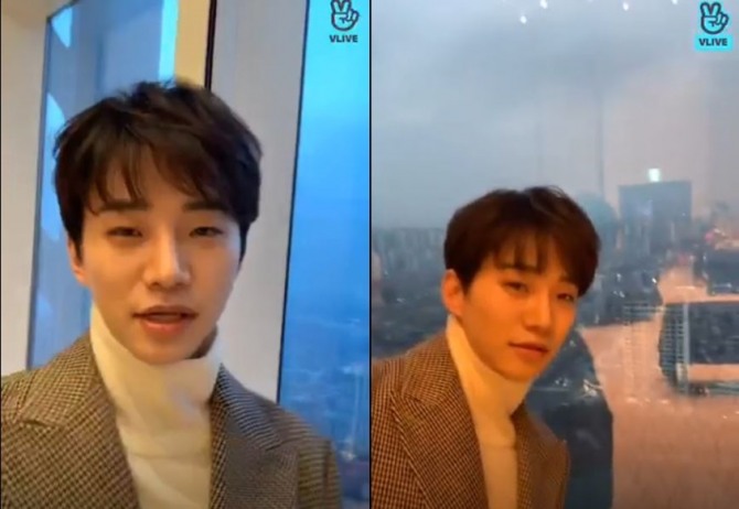 V Report Plus] 2PM's Junho greets fans before fan meeting
