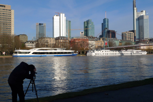 The skyline of Frankfurt, Germany, is photographed across the Main River. (MCT)