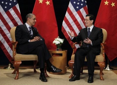 President Barack Obama and China's president Hu Jintao (AP)