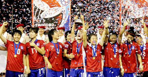 Korea’s U17 Women’s Soccer Team won the Korea Image Budding Youth Award.