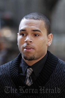 R&B singer Chris Brown. (AP-Yonhap News)