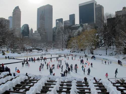 Ice skaters in New York’s Central Park.(Detroit Free Press/MCT)