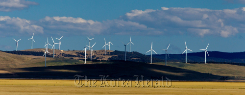 Wind turbines operate on Capital Wind Farm in Bungendore, Australia. (Bloomberg)