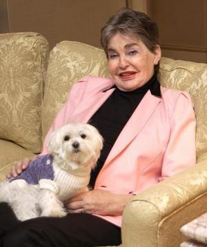 Leona Helmsley and Trouble in 2003. (AP)