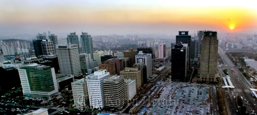 The landscape of Korea’s financial district of Yeouido in Seoul. (The Korea Herald)
