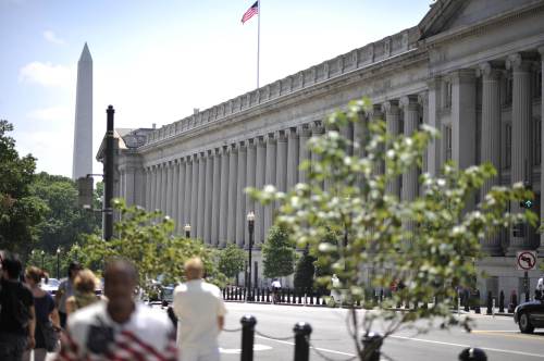 The U.S. Treasury Department in Washington, D.C. (AFP-Yonhap News)