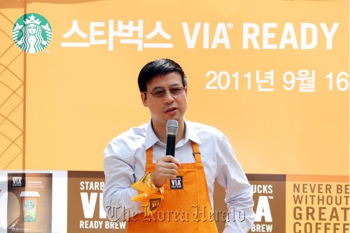 Jinlong Wang, Starbucks Asia-Pacific president.(Starbucks Korea)