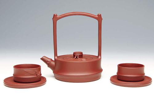 “Five Joint Bamboo Teapot with a Loop Handle” by Wu Yayi (GU TEA)