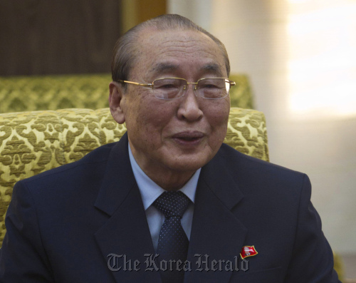Yang Hyong-sop, vice president of North Korea’s Supreme People’s Assembly (AP-Yonhap News)