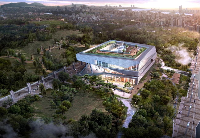 An artist’s drawing of the Hangeul Museum which will be completed next year. (Ministry of Culture, Sports and Tourism)