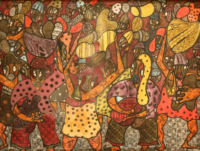 Untitled by Gbenga Ogunshakin. (Total Museum of Contemporary Art)