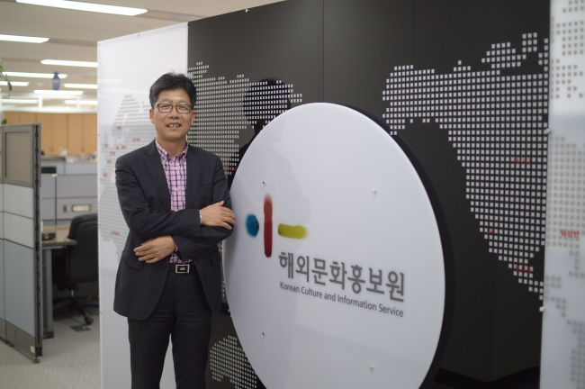 Won Yong-gi, director of Korean Culture and Information Service, poses at his office in Sejong City. (Lee Sun-young / The Korea Herald)