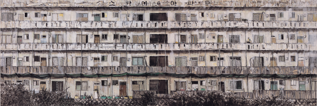“Jeongneung Sky Apartment” by Jeong Jae-ho. (Seoul Museum of History)