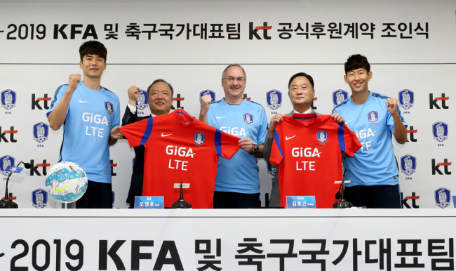 South Korean football captains' shirts