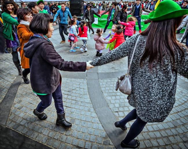 Revelers attend the 2015 Irish Association of Korea St. Patrick’s Day Festival. (IAK)