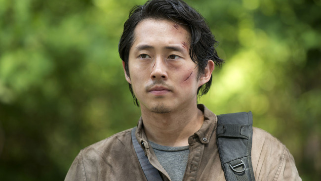 Actor Steven Yeun in U.S. TV series “The Walking Dead” (AMC)