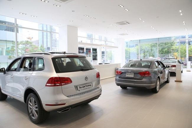 A Volkswagen store in southern Seoul