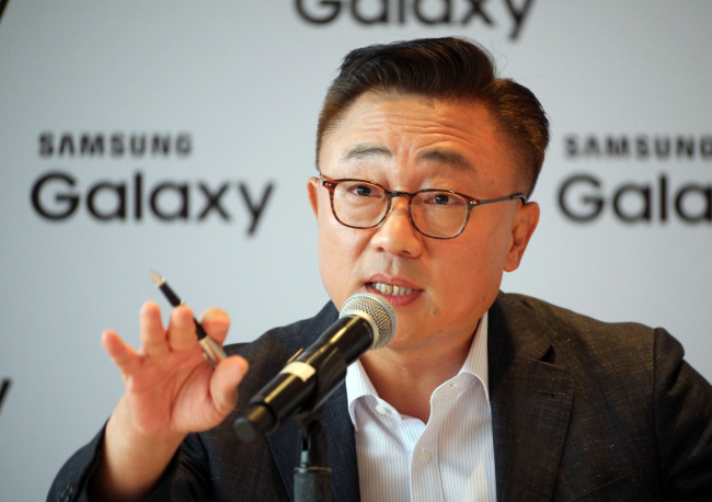 Samsung Electronics’ president and mobile business chief Koh Dong-jin. Samsung Electronics