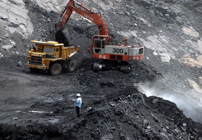 A coal mine in India