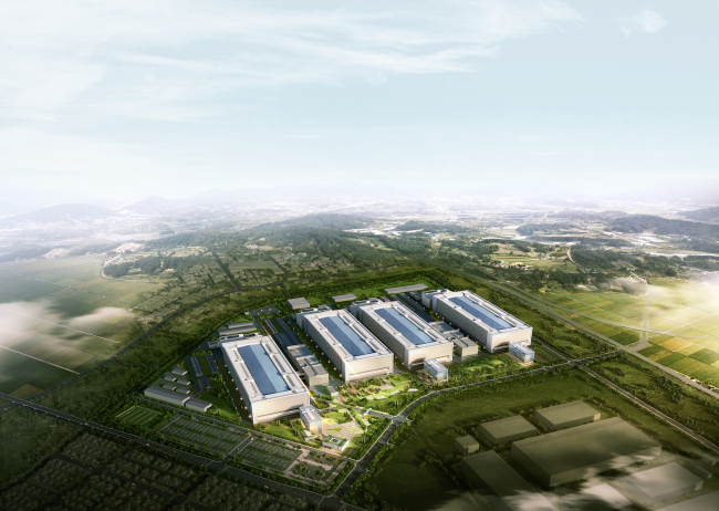 Samsung Electronics’ new semiconductor production complex in Pyeongtaek, Gyeonggi Province