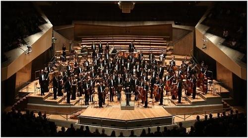 The undated photo provided by JK & Company shows the Beijing Symphony Orchestra perform. (Yonhap)