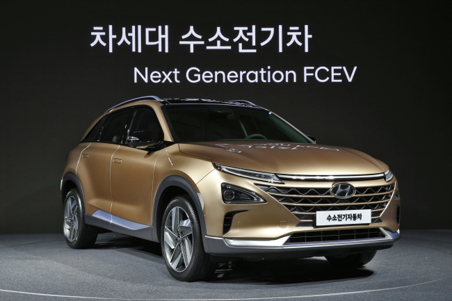 Hyundai Motor‘s next generation fuel cell electric vehicle slated for release next year. (Hyundai Motor Group)
