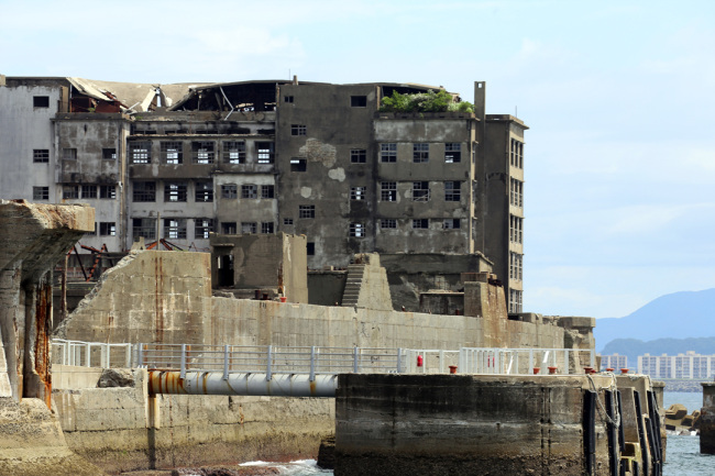 Hashima Island, also known as Battleship Island, is located 15 kilometers from the city of Nagasaki, southern Japan. (Yonhap)