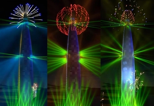 A large-scale fireworks display will take place at Lotte World Tower in Seoul on Dec. 31. (Lotte Property & Developmnet)