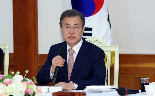 South Korean President Moon Jae-in. (Yonhap)