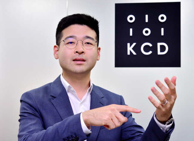 Kim Dong-ho, CEO of Cashnote operator, Korea Credit Data. (Park Hyun-koo/The Korea Herald)