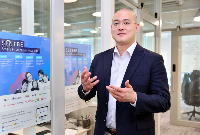 Choi Seong-ouk, co-founder and CEO of Sentbe (Park Hyun-koo/The Korea Herald)