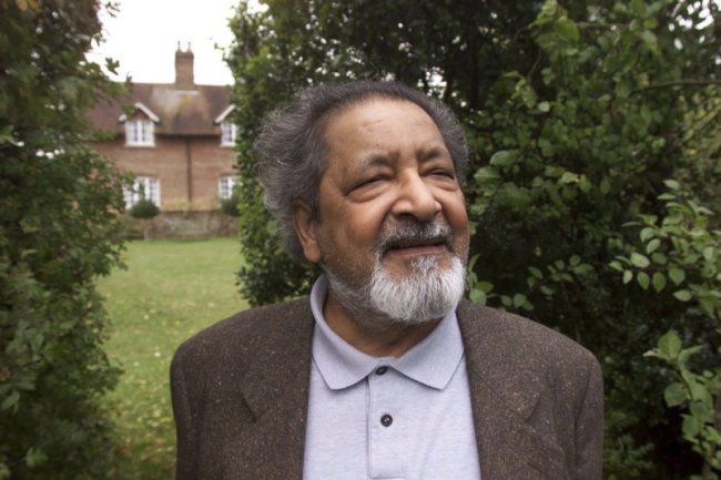 This 2001 file photo shows British author V.S. Naipaul in Salisbury, England. (AP)