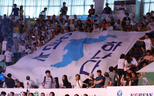 A unification flag (Yonhap)