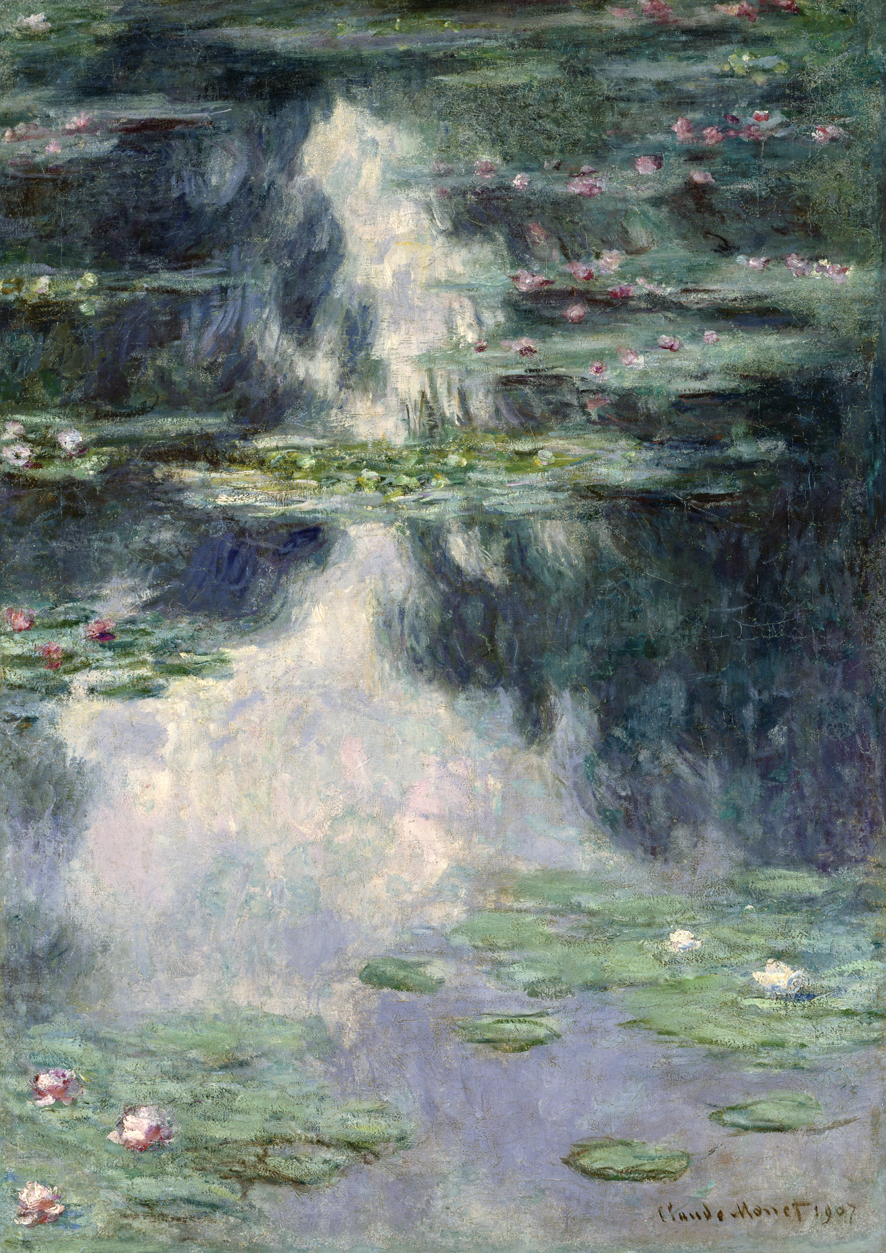 “Pond With Water Lilies” by Claude Monet in 1907 (Seoul Arts Center)