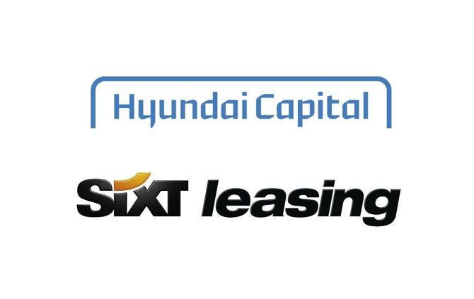 Logos of Hyundai Capital (above) and Sixt Leasing
