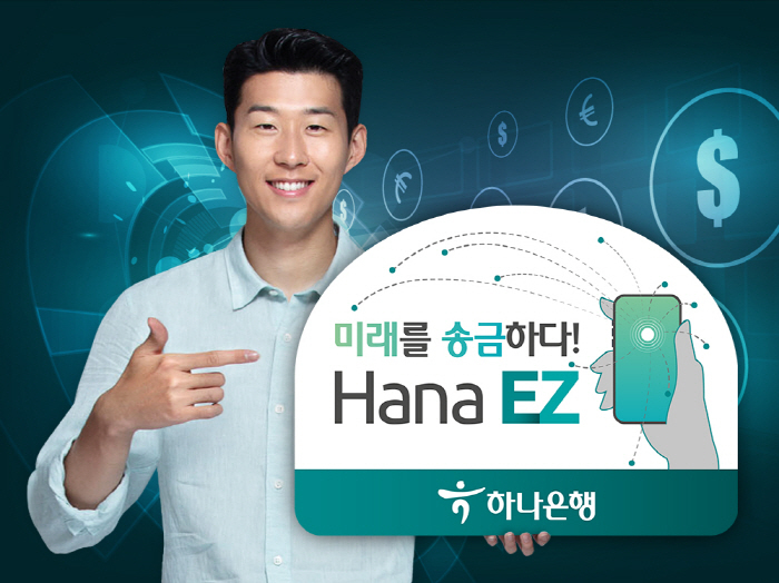 South Korean football player Son Heung-min promotes Hana EZ, Hana Bank`s mobile banking app service for foreigners. (Hana Bank)