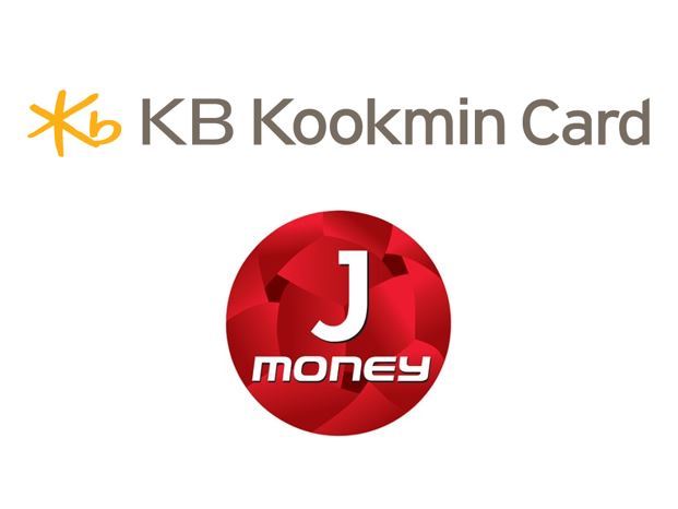 Logos of KB Kookmin Card (from top) and J Fintech's flagship mobile app 