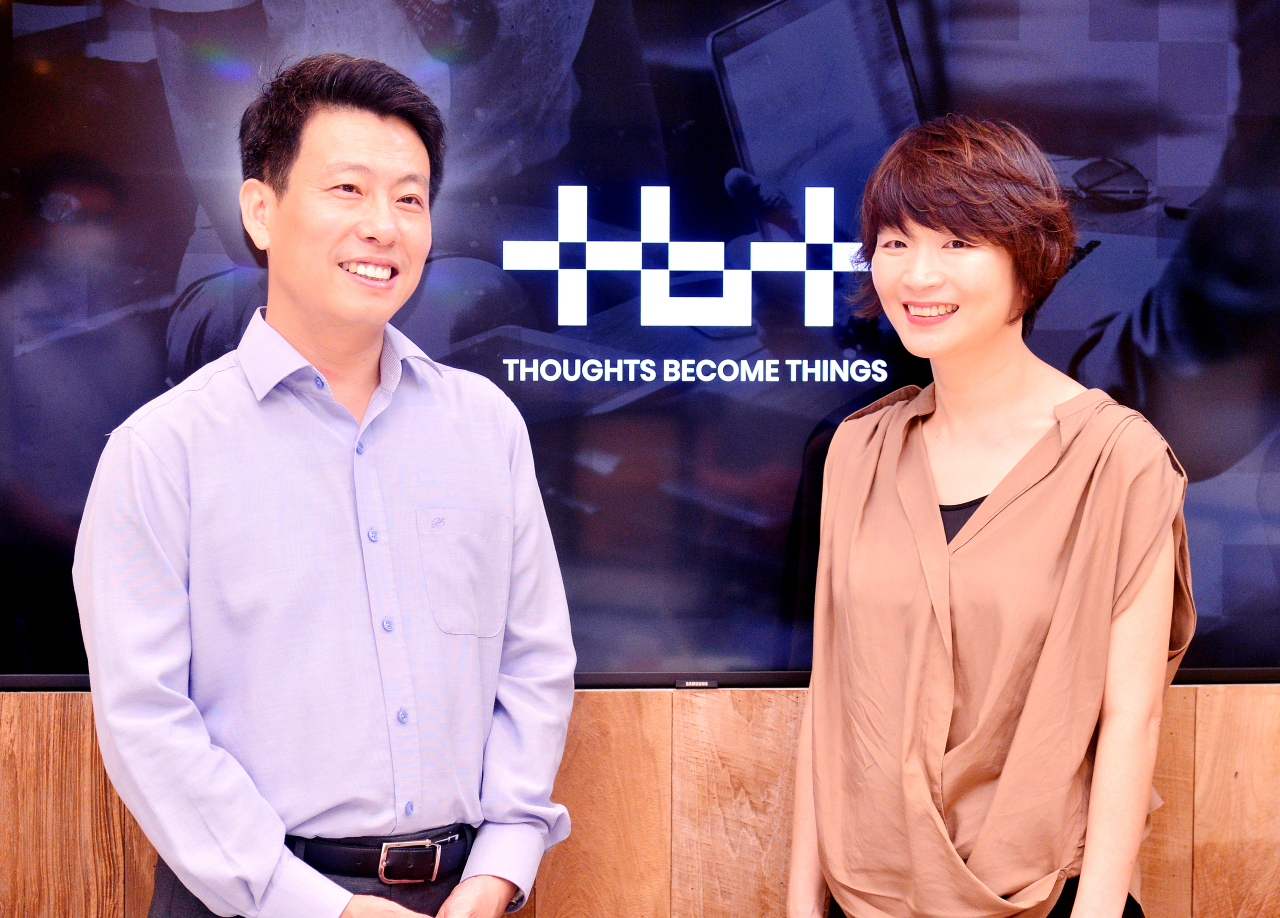 TBT managing directors Lim Jung-wook (left) and Lee Ram (Park Hyun-koo/The Korea Herald)