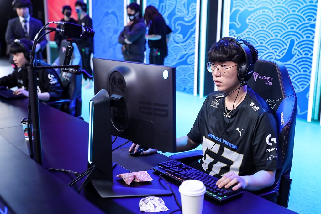 Gen.G Esports’ “Ruler” plays in the quarterfinals against G2 Esports on Sunday. (Riot Games)