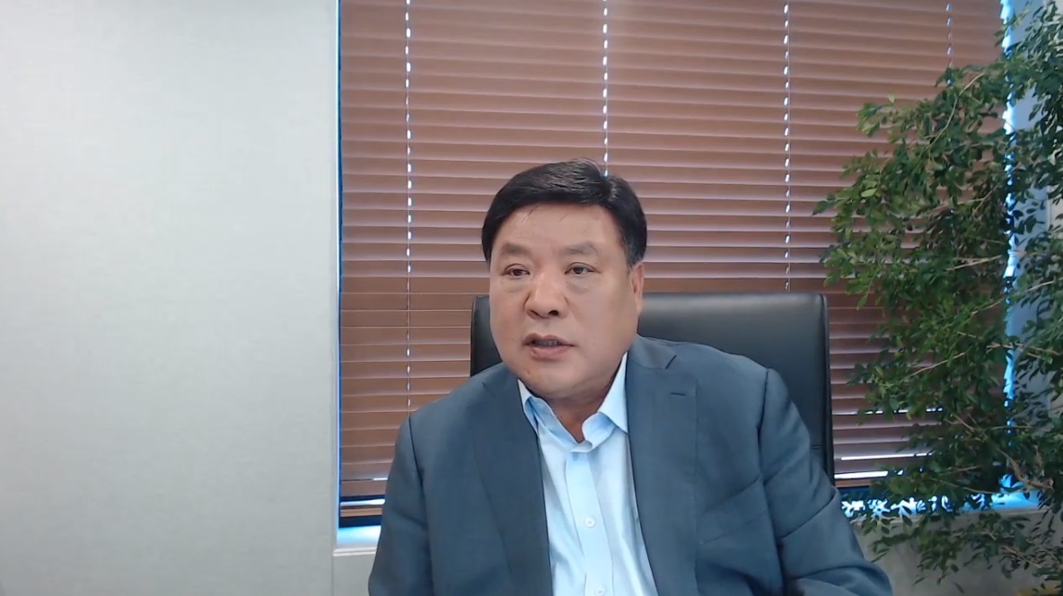 Stock photo of Celltrion Chairman Seo Jung-jin screencaptured from an online press event held in July 2020. (The Korea Herald)