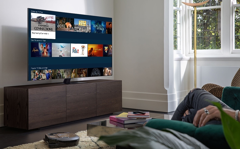 This image provided by Samsung Electronics Co. shows the company's TV streaming platform Tizen. (Samsung Electronics Co.)