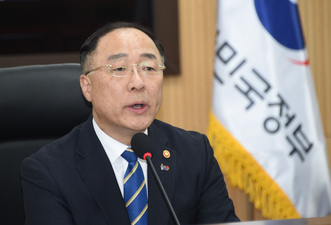 Deputy Prime Minister and Finance Minister Hong Nam-ki. (The Korea Herald)