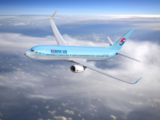 A promotional photo of an aircraft of Korean Air Lines, an aviation arm of Hanjin Group. (Korean Air Lines)