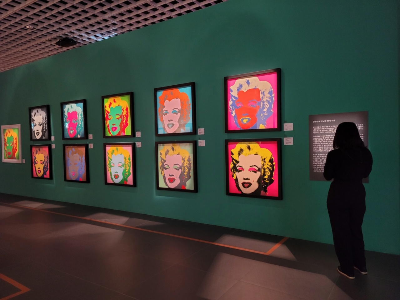 Installation view of “Andy Warhol: Beginning Seoul” at the Hyundai Seoul (Park Yuna/The Korea Herald)