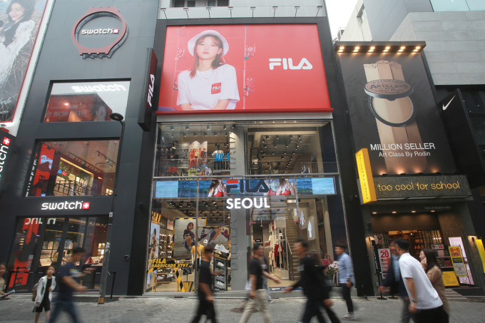 One of Fila’s flagship stores in Myeong-dong, Seoul (Fila Korea)