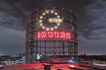 The Climate Clock in Berlin was installed in 2019. (The Climate Clock)