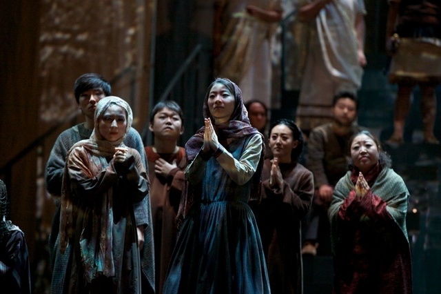 A scene from “Nabucco” gala performance in 2020 (KNO)