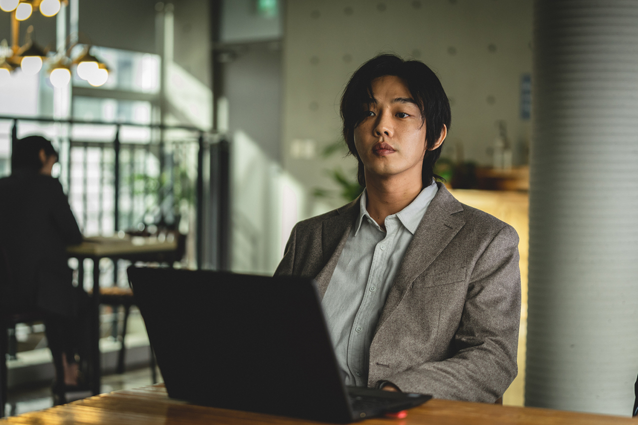 Jung Jin-su appears as a young and mysterious pseudo-religious leader in “Hellbound.” (Netflix)