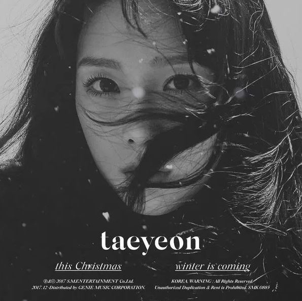 Album cover of Taeyeon’s ”This Christmas – Winter is Coming.“ (S.M. Entertainment)