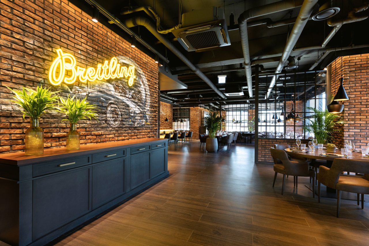 Breitling Kitchen, Swiss watchmaker Breitling’s first-ever restaurant, opened in Hannam-dong, central Seoul, on Feb. 3. (Breitling Korea)